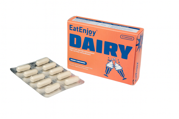 EatEnjoy Dairy Digestive Enzyme Supplement | 10 capsules